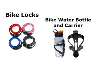 Bikes Locks and Bottle Carriers