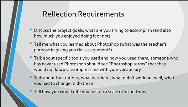 Reflection Requirments